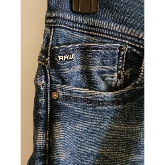 G Raw Medium Wash Jeans Womens Size W29xL34 Blue Skinny Zipper Ankle - Picture 3 of 7